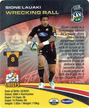2008 Bluebird Foods Rugby Superstars #16 Sione Lauaki Back